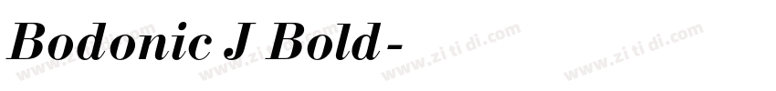 Bodonic J Bold字体转换